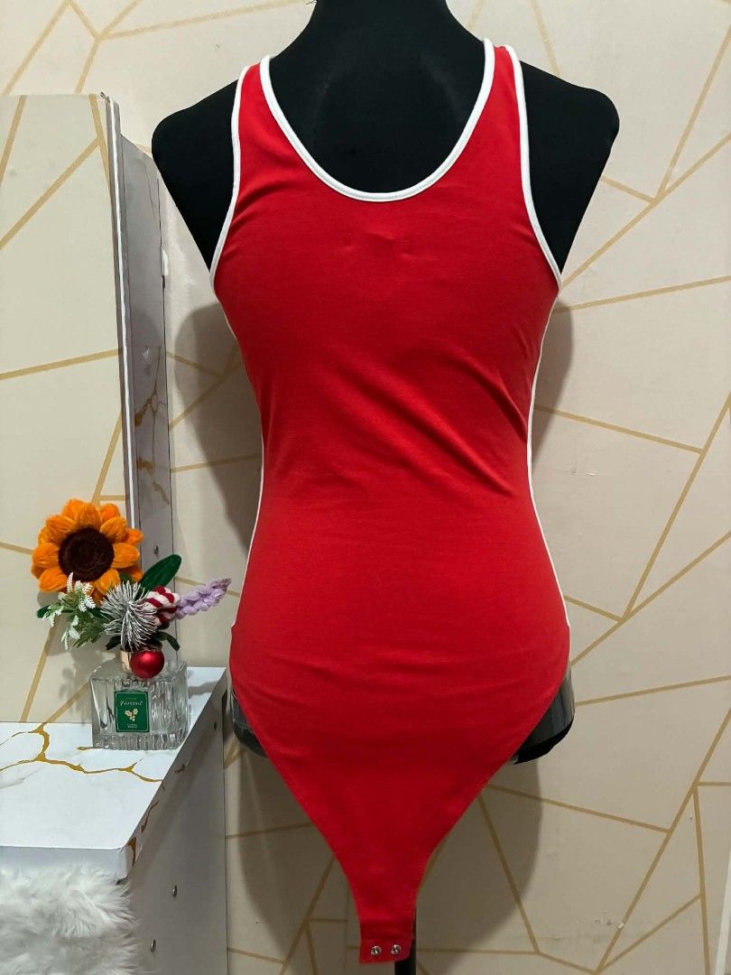 Red Bodysuit - Medium (Category: Others Tops) located in Manila. Submitted by jollyann_b1990 (Listing ID 1467440850, Image 3). Description: .
