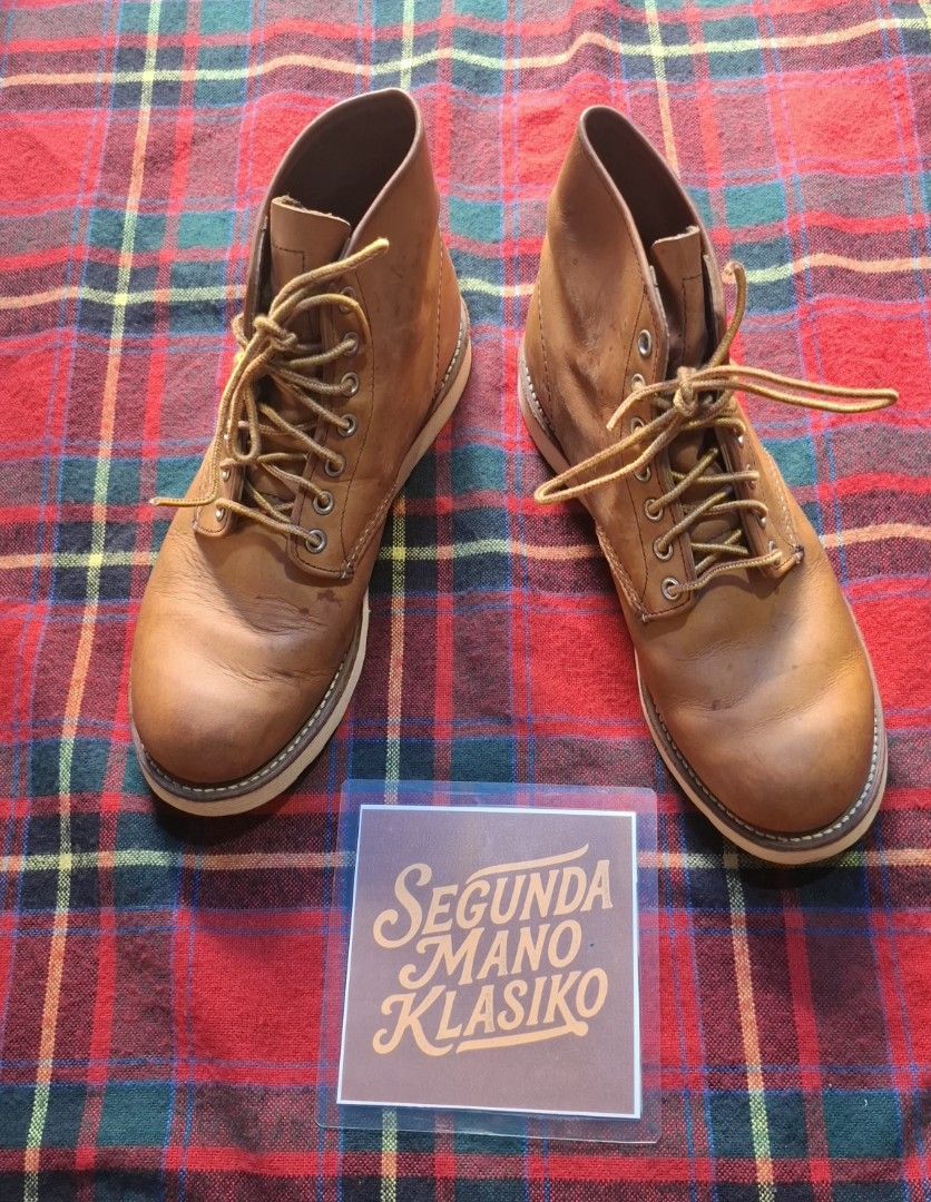 Red Wing Heritage 9111 Round Toe Leather Boots Size 8D (Category: Boots) located in Manila. Submitted by vhinarcega (Listing ID 1467552025, Image 2). Description: - Brand: Red Wing Heritage - Model: 9111 - Leather: Copper Rough & Tough with natural patina - Size: 8 D - Origin: Made in USA - Soles: Rugged wedge soles with minimal heel drag and lots of life left - Details: Classic workwear style complete with original laces -No COD No Cop.