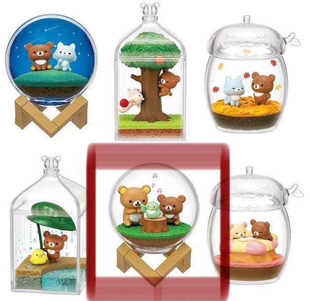 Re-ment Rilakkuma Terrarium (Category: Figurines & Statues) located in Valenzuela. Submitted by heypapermoon (Listing ID 1467519622, Image 3). Description: Re-Ment Rilakkuma Terrarium: Chairoikoguma's Friends (No. 5: Singing Practice / Mint Bird) miniature figure No original packaging With some hair line at the back With markings Good condition X sensi Shipping via j&t SF: luzon (50), visayas & mindanao (80).