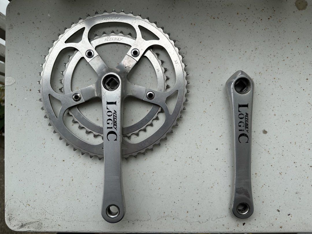 Ritchey logic Sugino vintage crankset (Category: Bicycles) located in Mandaluyong City. Submitted by mykg80 (Listing ID 1467530812, Image 1). Description: Vintage crankset perfect for your retro mtb builds. Details in the pictures. No bottom bracket included but will throw in a bottle cage for free. Pick up in my office in shaw blvd. .