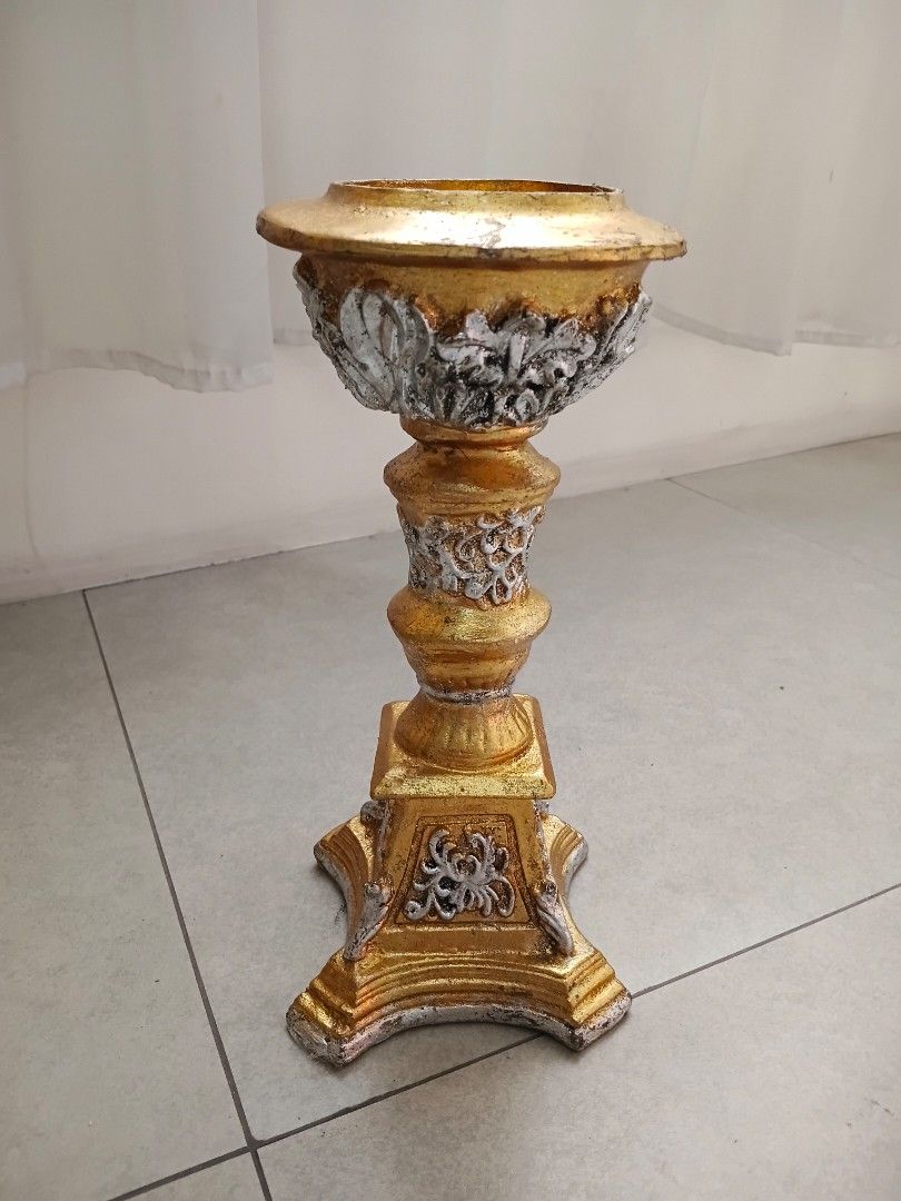 Rococo/Baroque Style Candle Holder (Category: Vases & Decorative Bowls) located in Quezon City. Submitted by pile.of.stuff (Listing ID 1467383460, Image 1). Description: Rococo/Baroque Style Candle Holder Dimensions: Used once for an event 1 Unit Available.