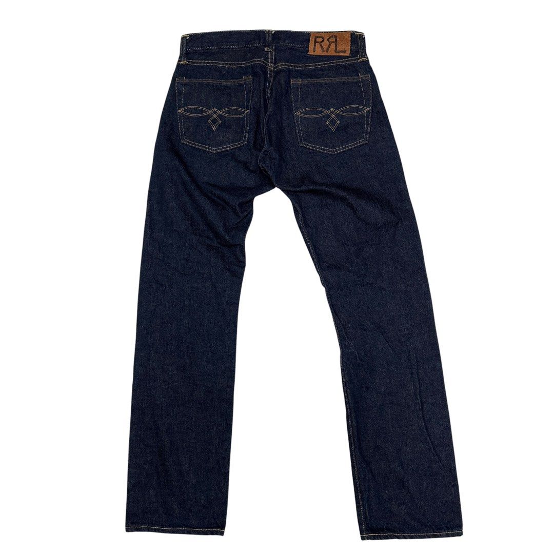 RRL / DOUBLE RL | Low Straight Selvedge Jeans (Category: Jeans) located in Lapu Lapu. Submitted by nervecloset (Listing ID 1467447625, Image 1). Description: RRL / DOUBLE RL | Low Straight Selvedge Jeans W30 L30 on tag Fits 32 Actual measurements shown in photos Made in USA Excellent condition 8650 + sf.