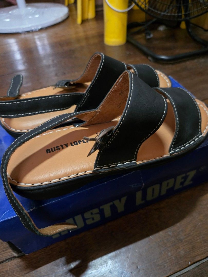 RUSTY LOPEZ BLACK LEATHER SLING BACK SANDALS (Category: Sandals) located in Balanga. Submitted by ms.parkfilter (Listing ID 1467390918, Image 3). Description: RUSTY LOPEZ BLACK LEATHER SLING BACK SANDALS SIZE 36 | 230 CM NEVER USED NO WHEN WORN PHOTO STILL WITH ITS ORIGINAL BOX.