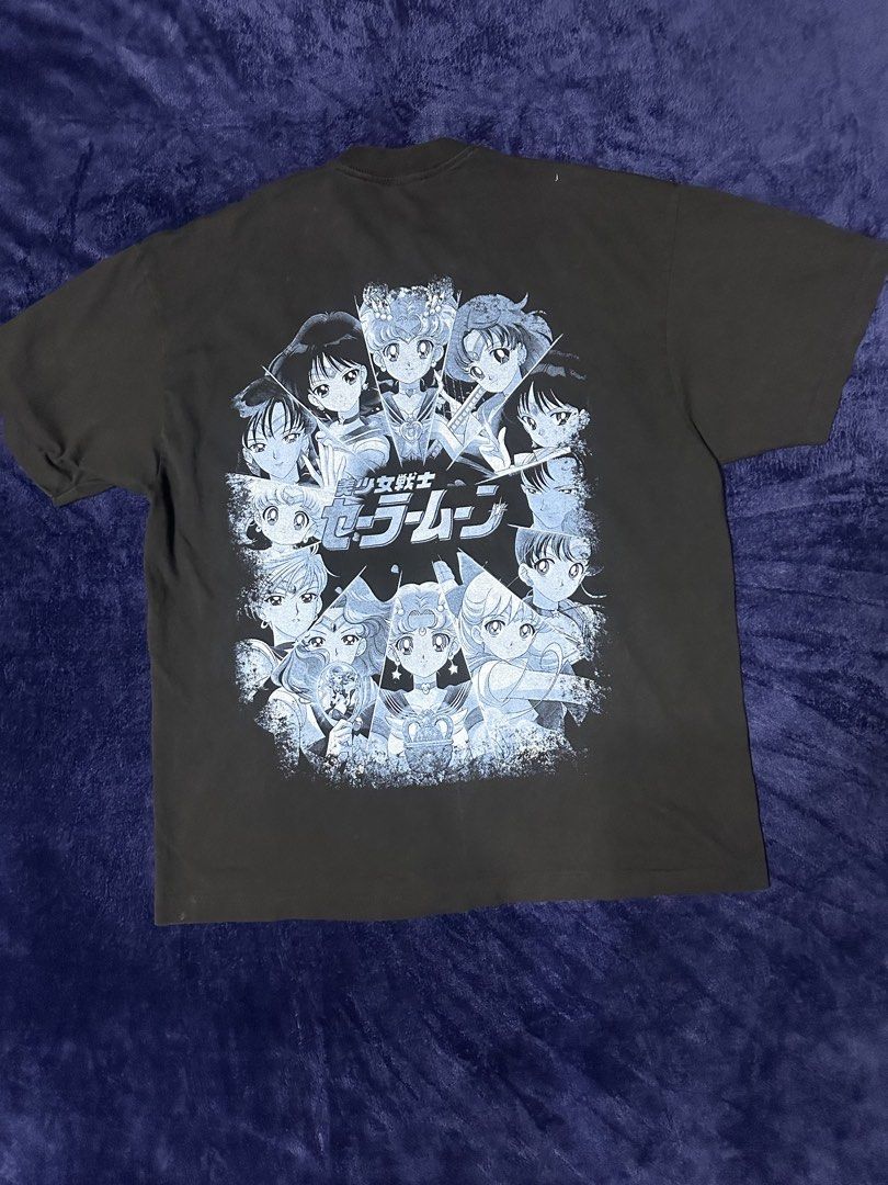Sailor Moon T-Shirt (Category: Tshirts & Polo Shirts ) located in Quezon City. Submitted by rackculture (Listing ID 1467389038, Image 2). Description: 👕 Size XL 23 width 29 length 🧵 Single Stitch All the Way 🏷️ Fashion Victim on Tag ₱ 1,500 only 📩 Message us for more details .
