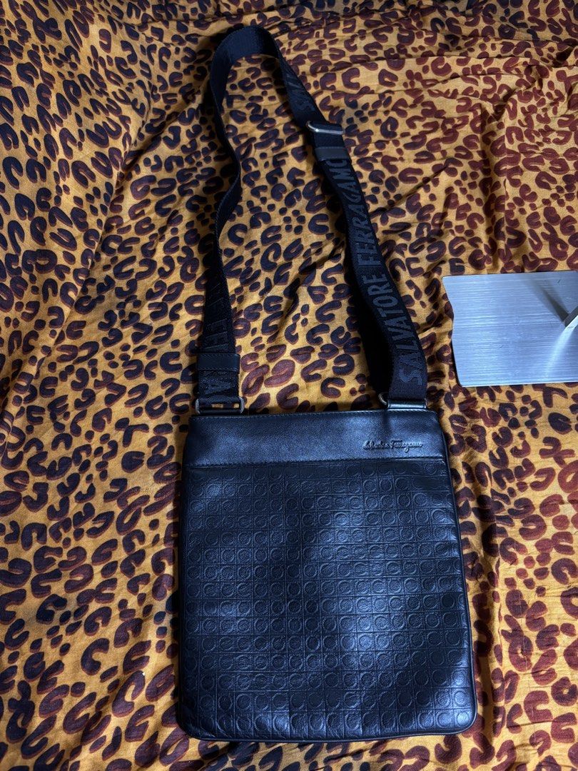 Salvatore Ferragamo Messenger Shoulder Bag (Category: Sling Bags) located in Manila. Submitted by earlylifecrisis (Listing ID 1467453409, Image 1). Description: Condition 9/10 Measure it by inch Width: 10.5 Length: 11 Depth: 0.5 Handle:19.5 •Refund / Returns not allowed allowed •Please do check the dimensions size on labels sometimes are not accurate on the sizing •Ask me before purchasing.