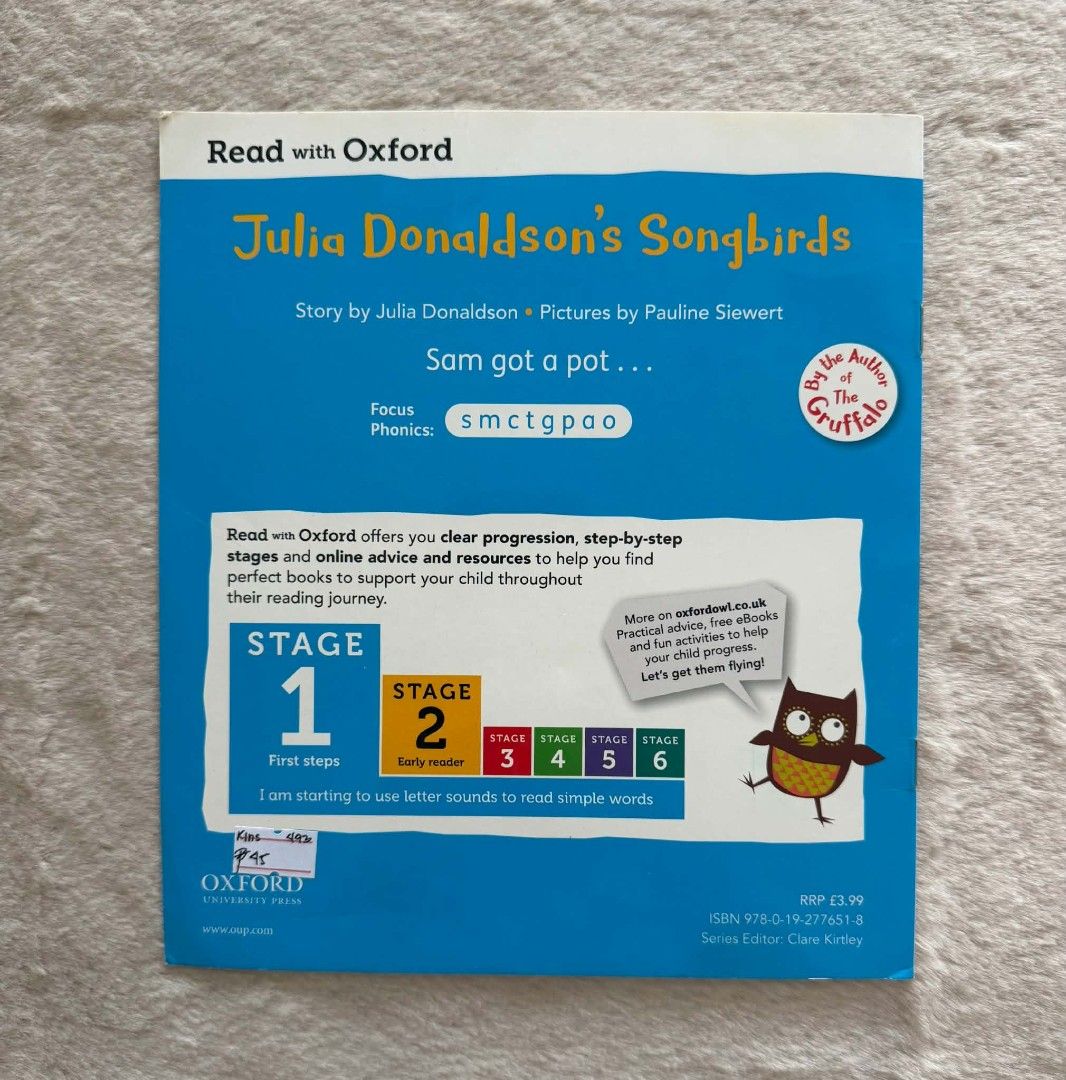 Sam's Pot - Julia Donaldson (Category: Children's Books) located in Santiago. Submitted by bookworm_club (Listing ID 1467442486, Image 2). Description: 📚no cancellation, return or exchange. 📚secondhand books. some books are in good condition while some has minimal flaws (foxing, creases, dog-eared pages, etc.) 📚reasonable haggling is allowed. 💰MOP: For same day pickup - CASH & BANK TRANSFER For shipping or scheduled pickup - BANK TRANSFER 🚚M