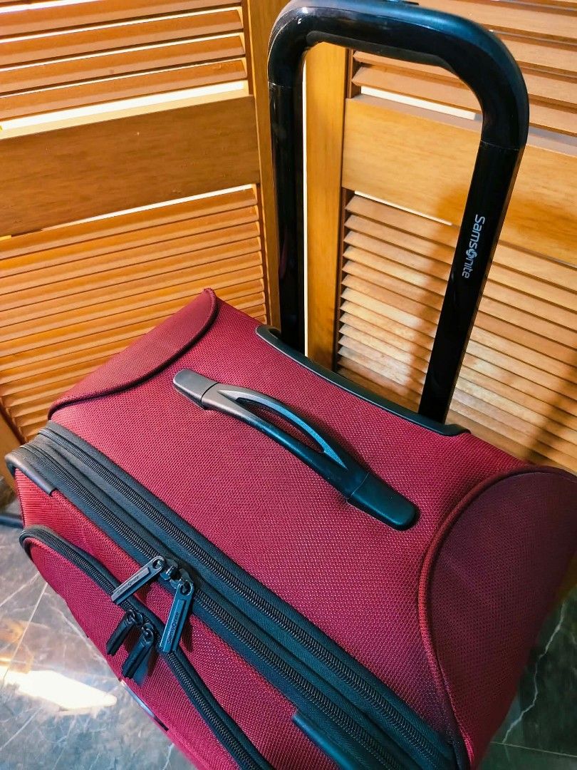 🧳SAMSONITE BRAND SOFT SIDED (Category: Luggage) located in Manila. Submitted by chocoman0235367 (Listing ID 1467528837, Image 2). Description: 📍SAMSONITE SOFT SIDED SPINNER LUGGAGE ORIGINAL📍 ⚡⚡SALE⚡⚡ IMPORTED FROM JAPAN LARGE EXPANDABLE ✨Expandable Spinner ✨Softcase Nylon Polyester ✨Front Zipper Pocket ✨Telescopic Push Handle ✨Top and Side Handle Carrier ✨Smooth 360 Dual Wheels Rotation ✨Wide space Suitcase With support Strap and Pocket ✨Light