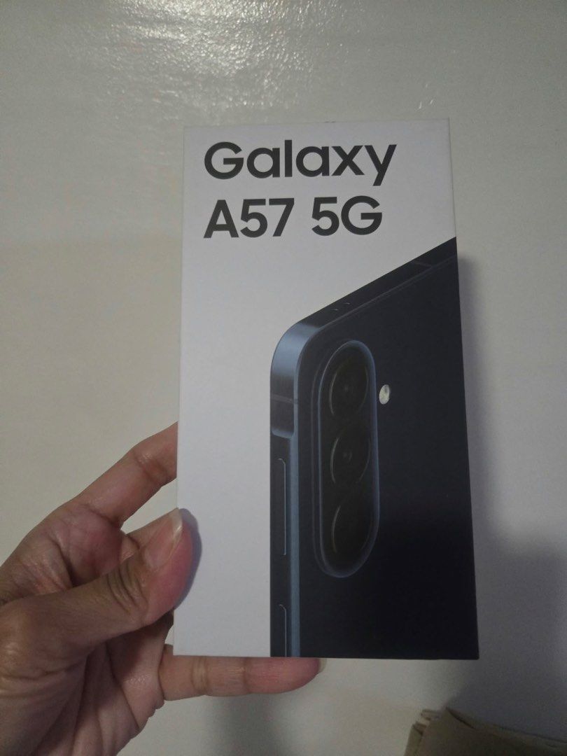 BRAND NEW Samsung Galaxy A57 5G 258gb (Category: Samsung) located in Virac. Submitted by y0mimi (Listing ID 1467458559, Image 1). Description: - Brand new phone - Unsealed, but not used - Orig Price: ₱32,000 - Message me for more pics - RFS: Need funds 💌 DM me for your offers.