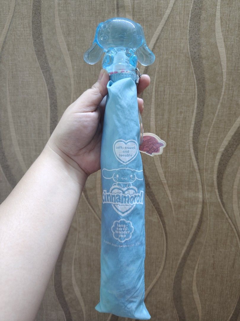 Sanrio Cinnamoroll Umbrella (Category: Plushies & Soft Toys) located in Santa Rosa. Submitted by mmps249.1 (Listing ID 1467497756, Image 1). Description: Crossposted Mine now, pay now shipping courier: JRS only Gcash payment upon order No reservations.