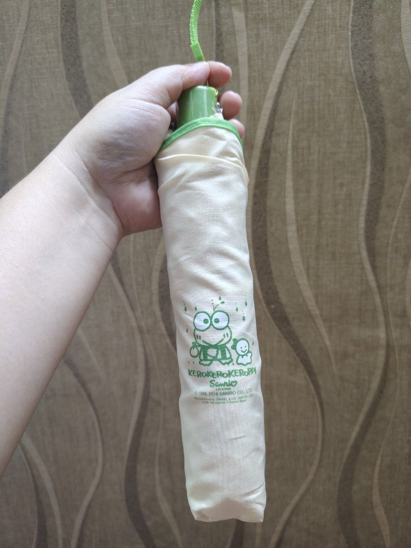 Sanrio Kerokeroppi Umbrella (Category: Plushies & Soft Toys) located in Santa Rosa. Submitted by mmps249.1 (Listing ID 1467493473, Image 1). Description: Crossposted Mine now, pay now shipping courier: JRS only Gcash payment upon order No reservations.