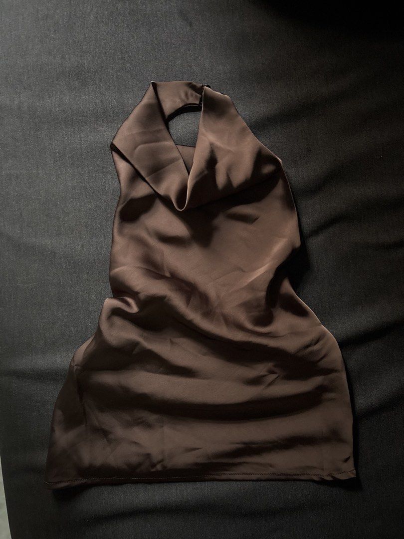 Satin silk cowl neck top (Category: Others Tops) located in Mandaluyong City. Submitted by raenaz.clo (Listing ID 1467507386, Image 1). Description: .