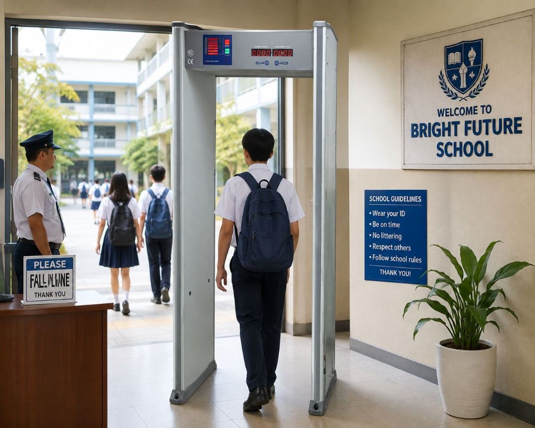 Security Scanner Gate for Schools & Offices (Category: Looking For) located in Makati City. Submitted by johnstone_mkt (Listing ID 1467370470, Image 1). Description: Enhance security and streamline visitor screening for schools, office buildings, events, and commercial establishments with our high-performance Walkthrough Metal Detector. Designed for accurate detection and reliable everyday use Key Features: - High-precision detection zones to qui