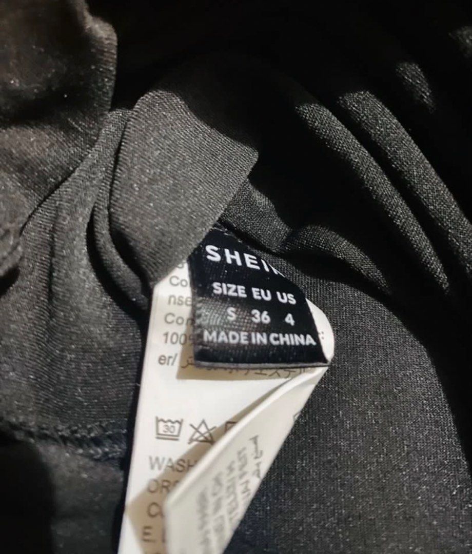 SHEIN Black Twist Front Cutout Romper Size S (Category: Rompers) located in Marikina City. Submitted by jessylady10 (Listing ID 1467474880, Image 3). Description: Brand new SHEIN black short romper in Size S (US 4 / EU 36). Features a chic twist knot, stylish cutouts, and an elastic waist for comfort. Comes in its original packaging. Perfect for casual days or night outs! Gcash payment, lalamove delivery or J&T shipment. .