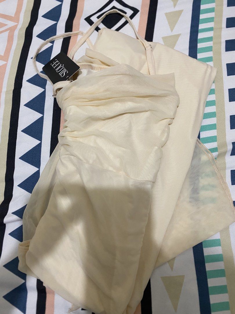 Shein formal maxi dress (Category: Dresses) located in Cabuyao City. Submitted by girlontherockspreloved (Listing ID 1467256673, Image 3). Description: Brand new with tag. Never used. Fits S-M. Super pretty in actual 🥰.