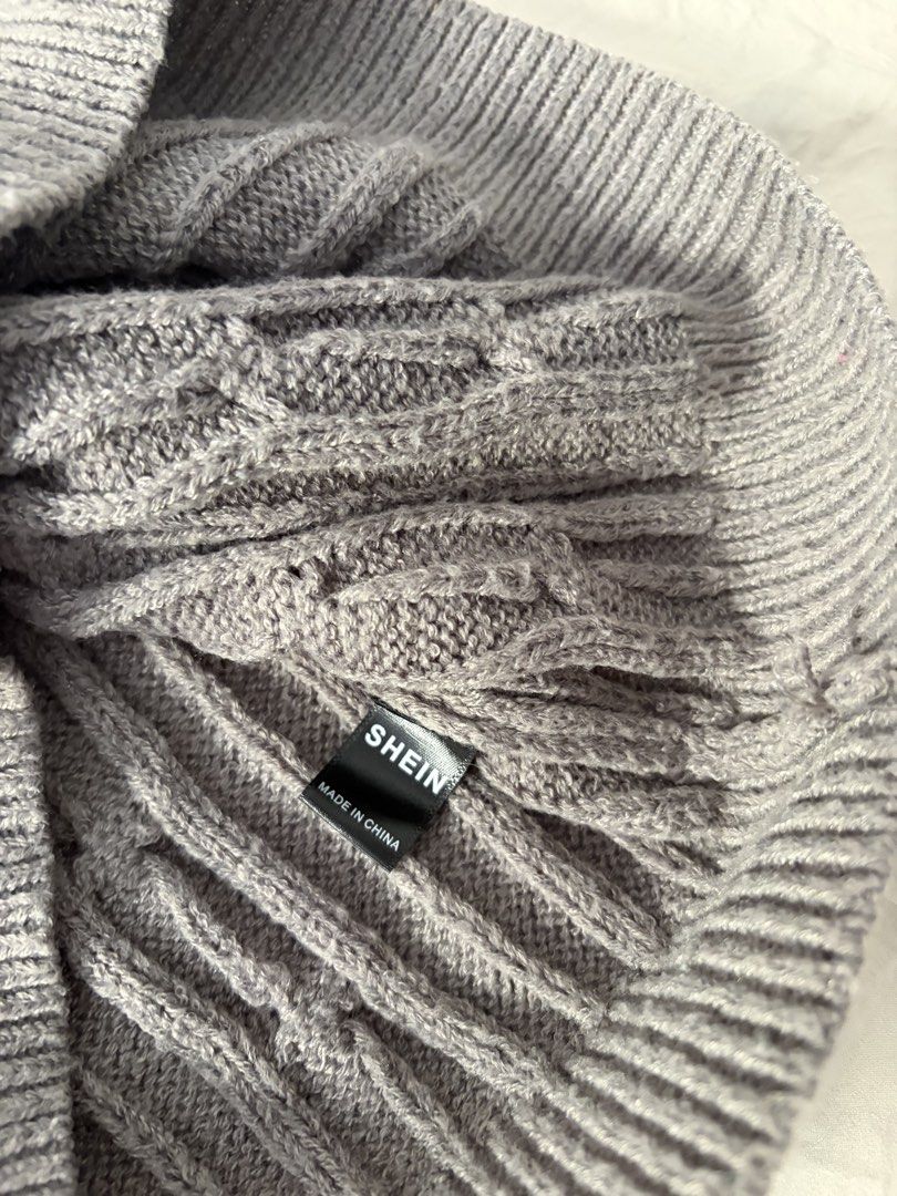 Shein Gray Knitted Vest for young teens (Category: Babies & Kids Fashion) located in Manila. Submitted by chandleria (Listing ID 1467408785, Image 2). Description: in excellent like new condition worn few times only.