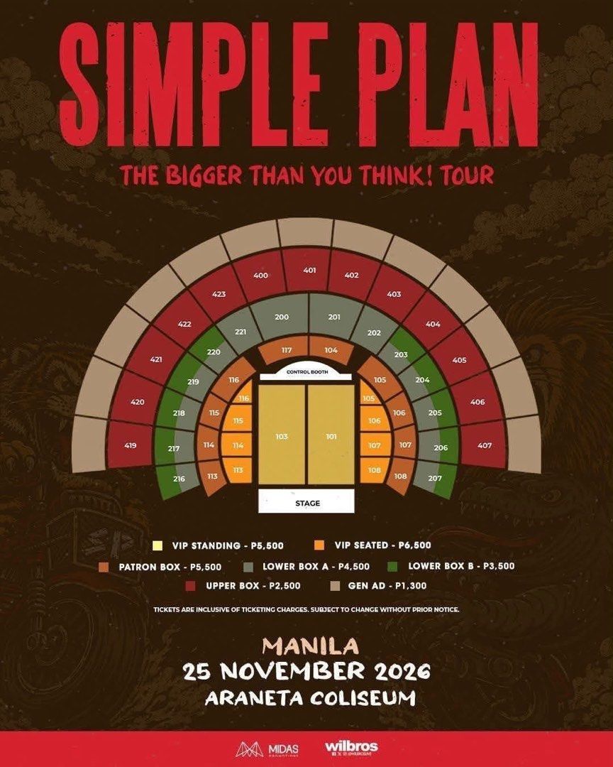 SIMPLE PLAN VIP STANDING (Category: Events Tickets) located in Manila. Submitted by kfgin (Listing ID 1467498617, Image 1). Description: .