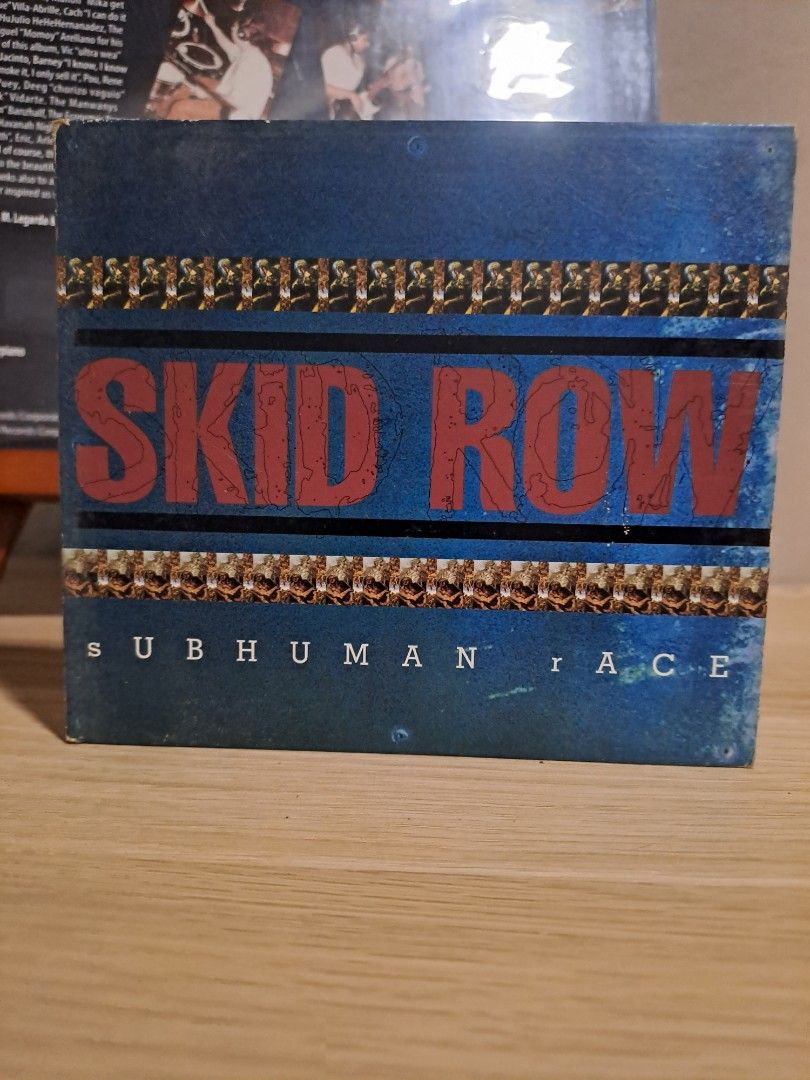 Skid Row Subhuman Race CD Album (Category: CDs & DVDs) located in Las Pinas. Submitted by cobieshop (Listing ID 1467509404, Image 1). Description: - Original Skid Row Subhuman Race album in jewel case - Released by Atlantic Records and produced by Bob Rock - Features 13 classic tracks including Into Another, My Enemy, and Breakin' Down - Condition: Case shows normal edge wear and signs of aging - Authentic 90s rock collectible.