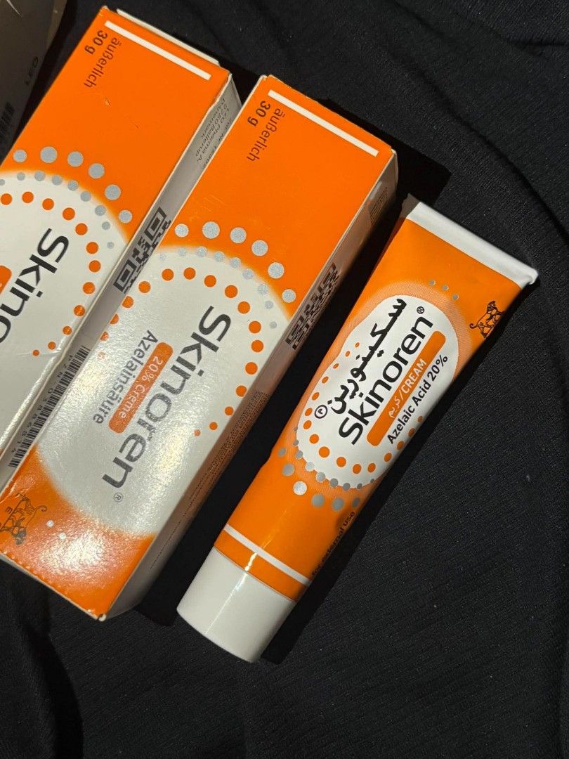 skinoren (Category: Body Care) located in Makati City. Submitted by laurandelle.shop (Listing ID 1467400683, Image 2). Description: 800 each 2300 for three.