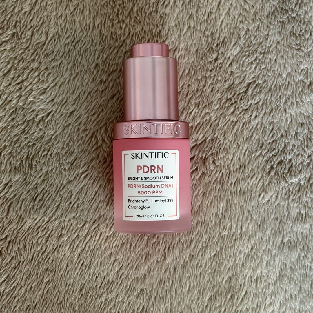 Skintific PDRN Bright & Smooth Serum (Category: Face Care) located in San Juan City. Submitted by _ands_ (Listing ID 1467457653, Image 1). Description: - Around 50% of product remaining.