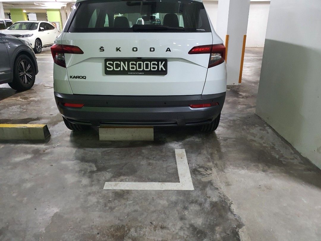 Skoda Karoq 1.5 TSI Style Aidisplay Auto (Category: Used Cars) located in Singapore. Submitted by tongel (Listing ID 1467474440, Image 3). Description: Very good condition and well taken care of. 1 owner and accident free. Suspension upgraded to ST Coilovers. Roof rails, Wheels and grill painted black. Engine chipped to boost performance..