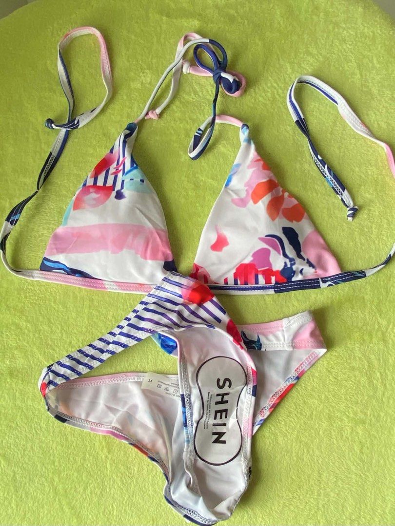 SMALL - MED TWO-PIECE BIKINI SWIMSUIT SHEIN (Category: Bikinis & Swimsuits) located in Consolacion. Submitted by simplystashed (Listing ID 1467370663, Image 2). Description: - Trendy SHEIN bikini sets - All brandnew Php90.00 each - Fits sizes Small to Medium.