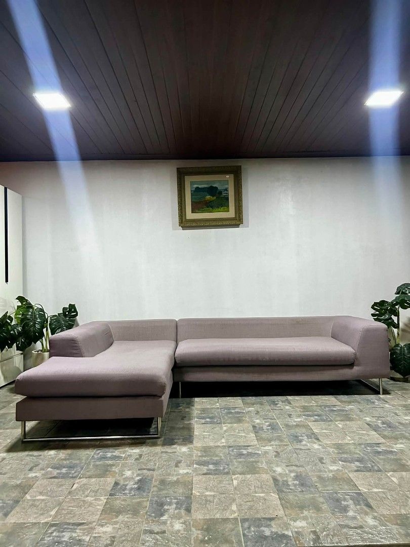 Sofa Set (Category: Sofas) located in Meycauayan. Submitted by marygracecasimiro (Listing ID 1467518952, Image 1). Description: Imported Big n Bulky Gray Ltype Sofa from Korea P22,000 lang mga suki 112x76x28in Deep clean n Sanitized na redi to use😍🌼🌺🦚 Fabric Gray Stainless Metal Makapal ang Paa Pwede sa Maselan No sag No lubog Makapal ang Foam Heavy duty No issue Minor scratch/ dust From Korea ♥️💜 #ltypesofa #quality #affordable #koreasurplu
