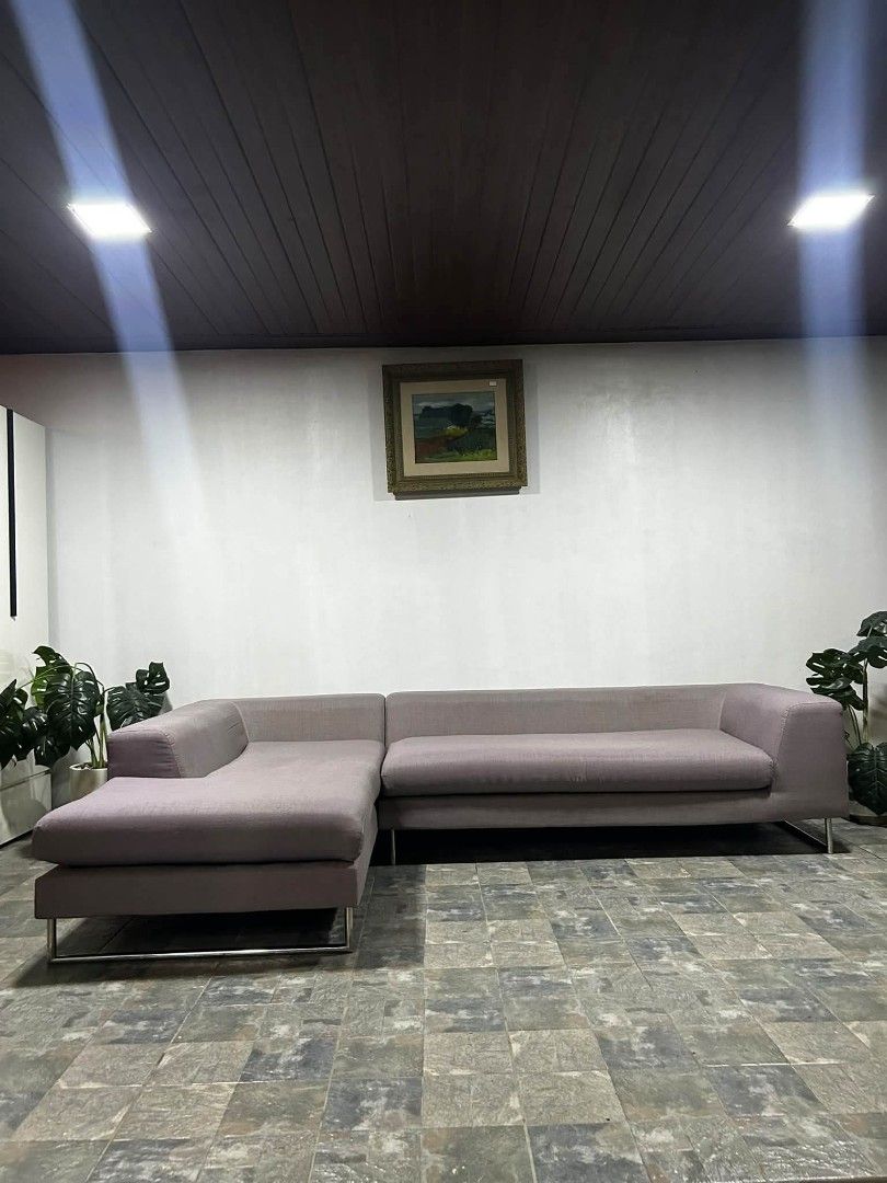Sofa Set (Category: Sofas) located in Meycauayan. Submitted by marygracecasimiro (Listing ID 1467518952, Image 2). Description: Imported Big n Bulky Gray Ltype Sofa from Korea P22,000 lang mga suki 112x76x28in Deep clean n Sanitized na redi to use😍🌼🌺🦚 Fabric Gray Stainless Metal Makapal ang Paa Pwede sa Maselan No sag No lubog Makapal ang Foam Heavy duty No issue Minor scratch/ dust From Korea ♥️💜 #ltypesofa #quality #affordable #koreasurplu