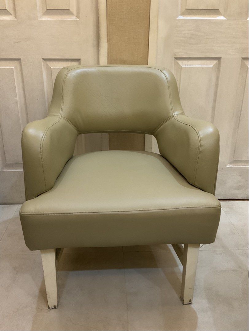 Soft German Leather Accent Chair (Newly Upholstered) (Category: Chairs) located in Manila. Submitted by 3_co.ph (Listing ID 1467522637, Image 1). Description: .