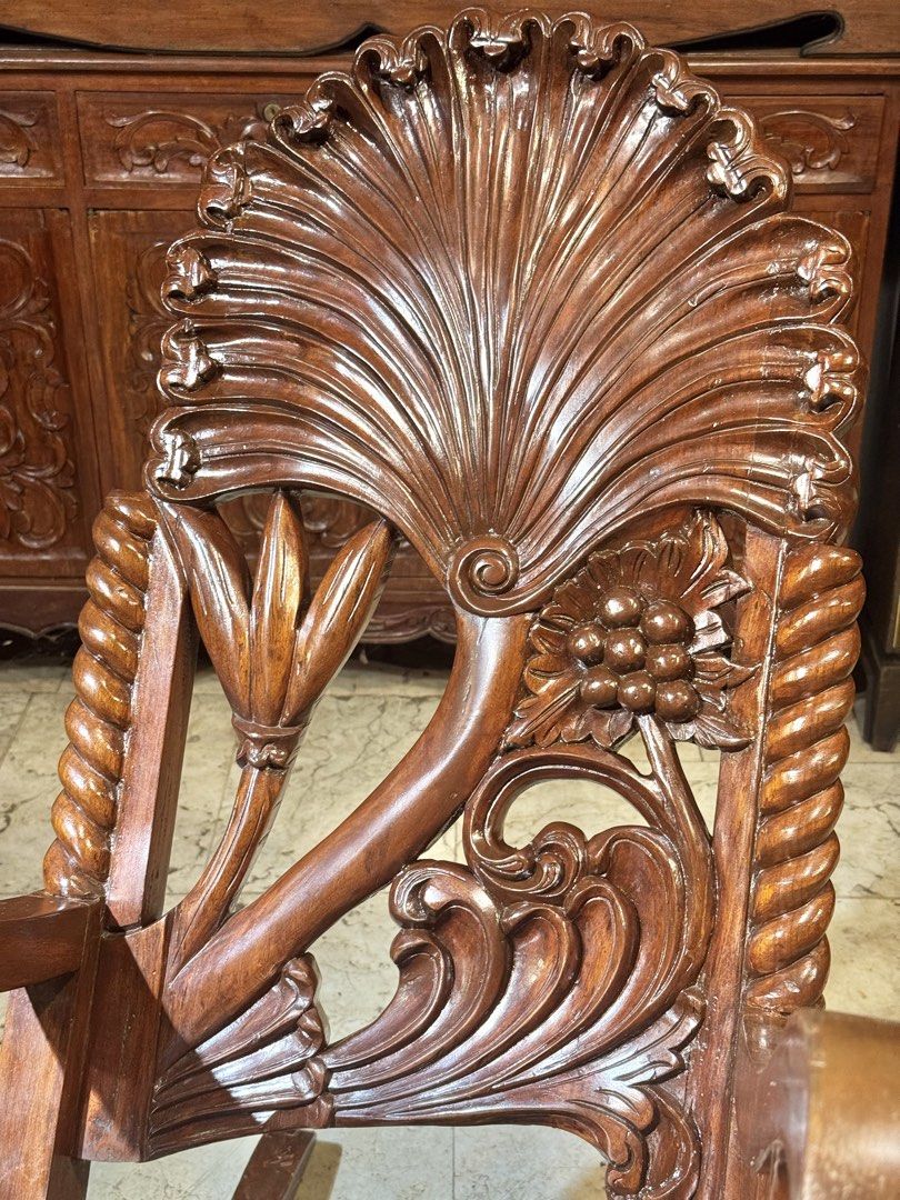Solid Narra Plantation Butaca Rocking Chair (Category: Vintage Collectibles) located in Manila. Submitted by sinaunang_gamit (Listing ID 1467394033, Image 2). Description: Solid Narra Plantation Butaca Rocking Chair Height: 45 inches Length: 46 inches Width: 22 inches Location: 6th ave Caloocan ₱8500.