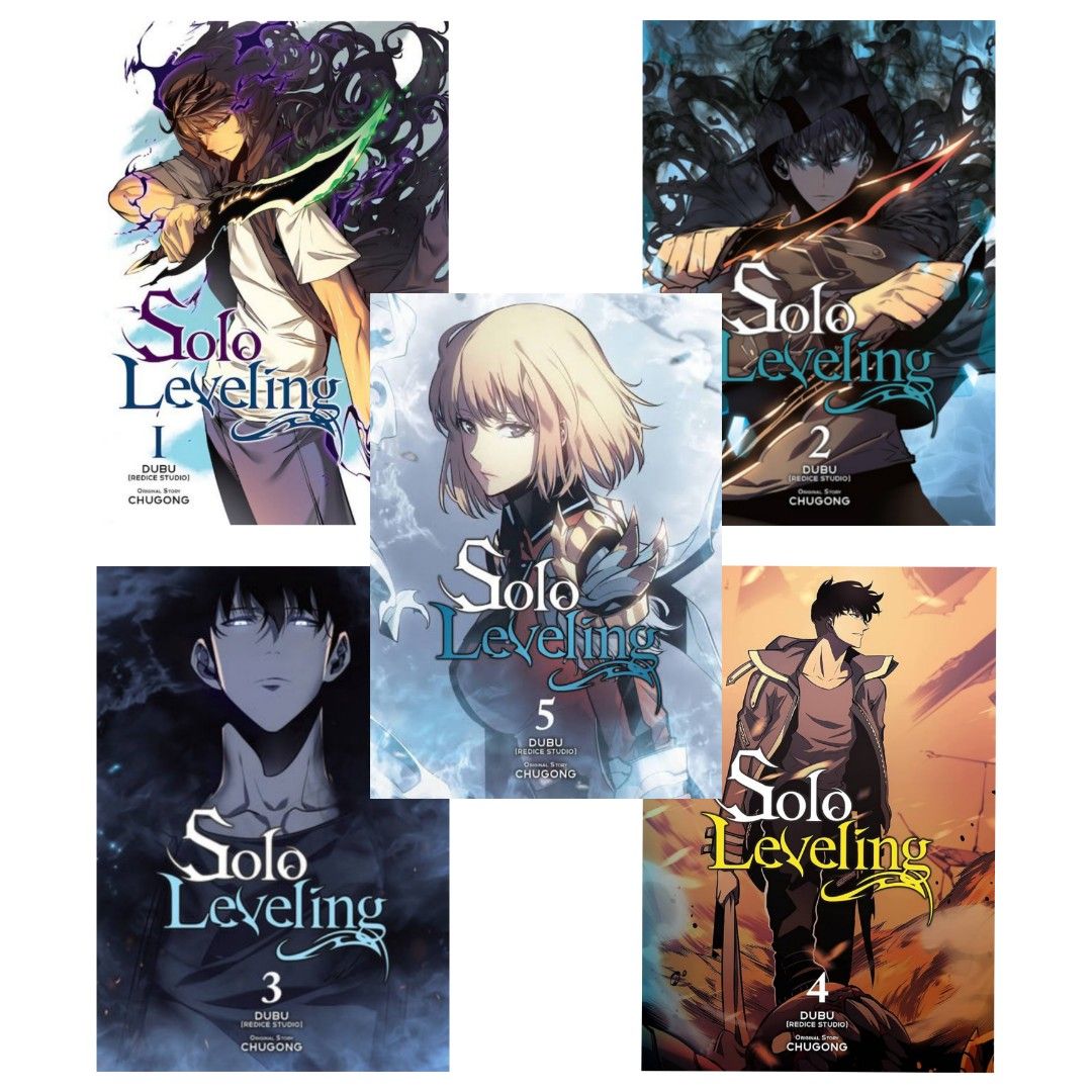 Solo Leveling Manhwa Volumes 1–5 Set (Category: Comics & Manga) located in Davao. Submitted by kanjimangaonlinestore (Listing ID 1467550066, Image 1). Description: ₱4250 set (Negotiable) • Solo Leveling (Manhwa), Vol. 1–5 Condition: Like New – New Location: Davao City MOP: Gcash MOD: J&T / SPX.