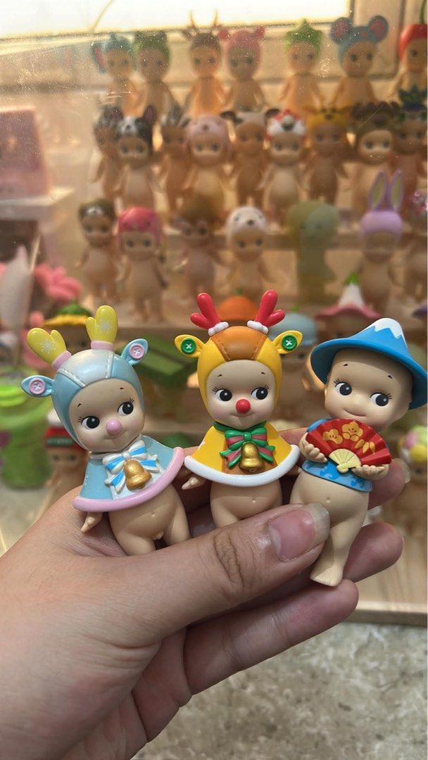 SONNY ANGELS FOR SALE (Category: Designer & Blind Box Toys) located in Manila. Submitted by mjdal_ (Listing ID 1467417087, Image 1). Description: UFS/WTS/LFB 𐙚₊˚ SONNY ANGEL BENTABLES ♡ ⊹ unsealed ⊹ x sensi ⊹ x impatient ⊹ w bnf/rbnf ⊹ all good condi •Mt. Fuji - 1.6k SOLD ❌ SECRET CHRISTMAS REINDEER SET •Secret Christmas Reindeer - 1.8k •Christmas Reindeer - 800 CIRCUS SET - 3k SOLD ❌ •Circus Elephant - 1.8k •Ringmaster - 1.2k ✿ ssd • j&t ✿ gcas