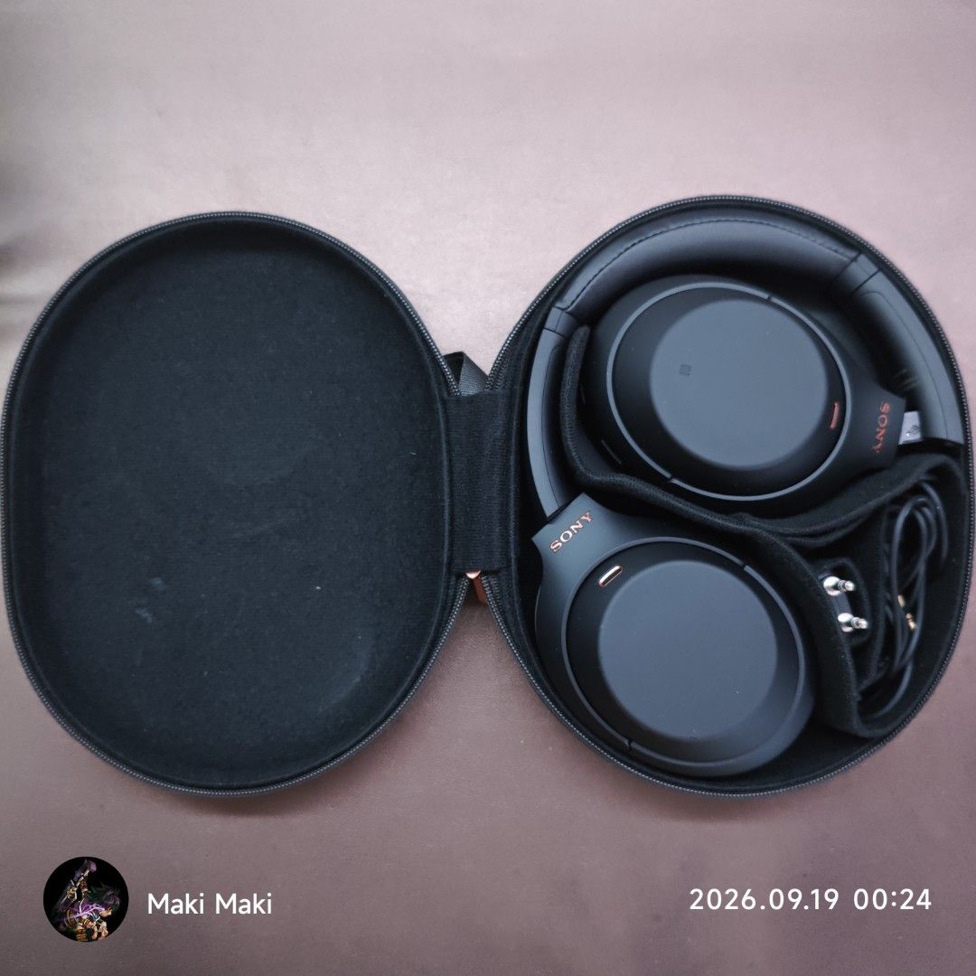 RUSH Sony WH-1000XM4 Black (Category: Headphones & Headsets) located in Quezon City. Submitted by vladfoxtrot (Listing ID 1467443316, Image 2). Description: Sony WH-1000XM4 Black New Earpads installed New Leather Headband Installed Inclusions: Headphones itself Original Headphone Case Original Airplane Mode Adapter Original Audio Cable Available for pickup via courier like lala or grab (buyer will shoulder the shipping fee) Or we can arrange a me