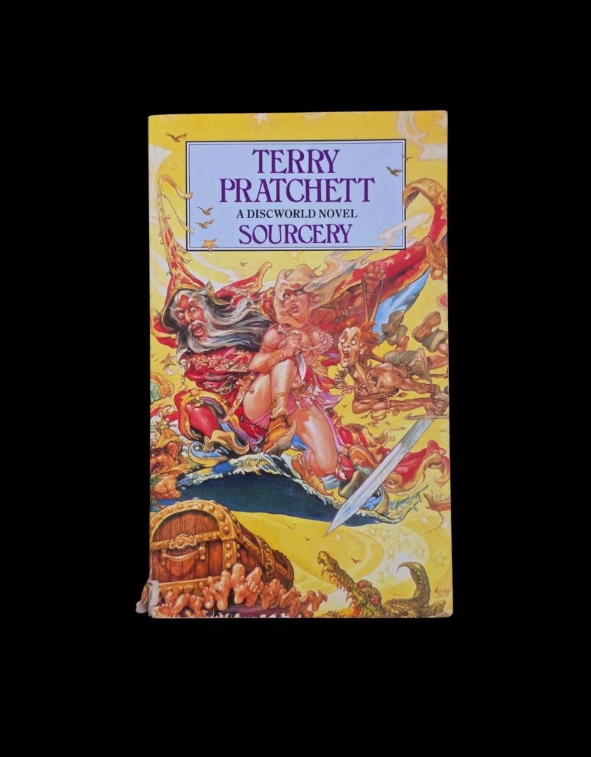 Sourcery by Terry Pratchett (Mass Market Paperback) (Category: Storybooks) located in Dasmarinas. Submitted by curatedreadsbykat (Listing ID 1467377017, Image 1). Description: ✨ Secondhand ✨ This is a preloved copy so kindly manage your expectations. May have flaws like dents, tanning, foxing, writings, etc. ✨ Kindly swipe left on the picture section of the listing to see the condition of the book..