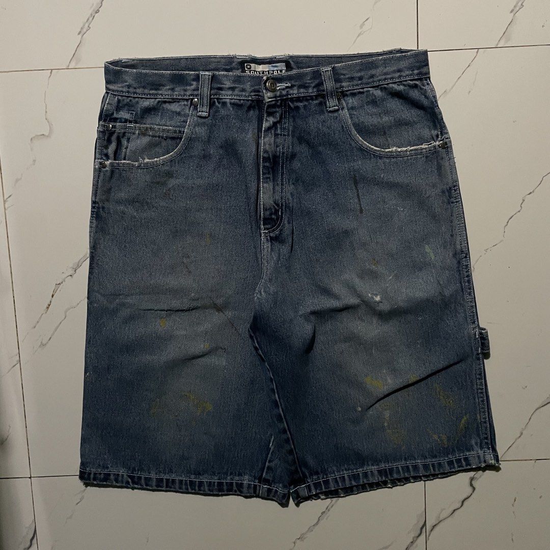Southpole Y2k Jorts (Category: Jeans) located in Quezon City. Submitted by mr.everythang (Listing ID 1467521863, Image 2). Description: Southpole Sz 34 Length 25 Leg Opening 13 Issue: Sign of usage Excellent Condition (workwear condi) .