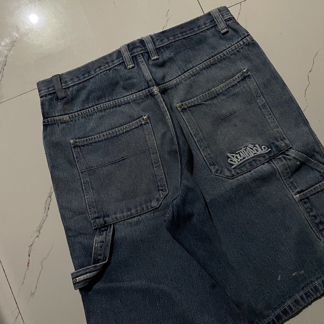 Southpole Y2k Jorts (Category: Jeans) located in Quezon City. Submitted by mr.everythang (Listing ID 1467521863, Image 3). Description: Southpole Sz 34 Length 25 Leg Opening 13 Issue: Sign of usage Excellent Condition (workwear condi) .