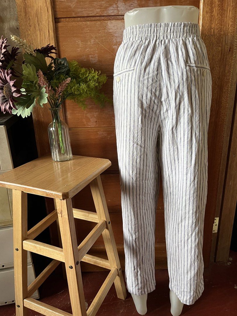 SPAO Striped Linen Blend Pants Size 85 (Category: Trousers) located in Tandag. Submitted by maryarlale42144 (Listing ID 1467367868, Image 2). Description: XL LIKE NEW GARTERIZED .
