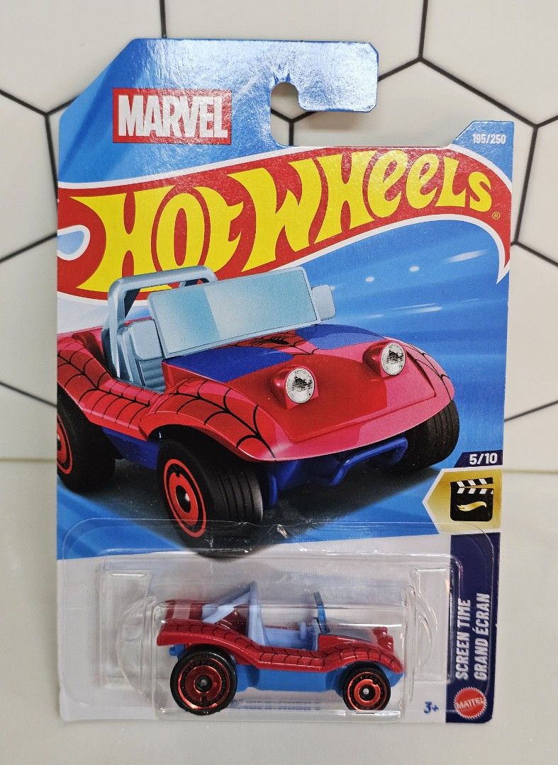 SPIDER-MOBILE - 2026 Hot Wheels Screen Time Series (Category: Vehicle & Diecast Models) located in Quezon City. Submitted by charliebrown_olx (Listing ID 1467435297, Image 1). Description: MARVEL SPIDER-MAN, SPIDERMAN • New, Factory Sealed • Near-Mint Card, WYSIWYG • Sorry Last Price Already ▪︎ Pickup only at Obudan St Brgy Manresa QC (D.Tuazon St/Banawe St) ▪︎ Shipping thru J&T only ▪︎ GCash Payment TFL! (Batmobile, Ecto 1, Time Machine).