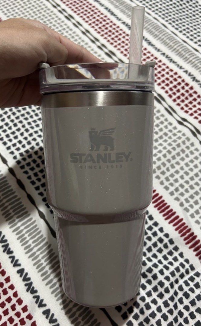 Stanley Quencher Limited Edition Pearl Silver Gray (Category: Water Bottles & Tumblers) located in Las Pinas. Submitted by ameothings (Listing ID 1467539877, Image 1). Description: Used for a week. 23oz Rfs: too much tumblers Authentic. bought from Chris Sports dm if interested!.