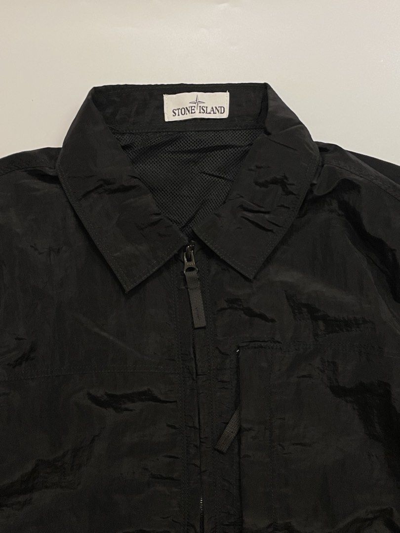 STONE ISLAND TECHNICAL NYLON METAL BLACK ZIP JACKET (Category: Coats, Jackets and Outerwear) located in Pasay City. Submitted by digital_wardrobe.ph (Listing ID 1467510982, Image 3). Description: STONE ISLAND TECHNICAL NYLON METAL BLACK ZIP JACKET details size: small - medium width: 20.5 length: 27.5 price: 3k location: pasay city.
