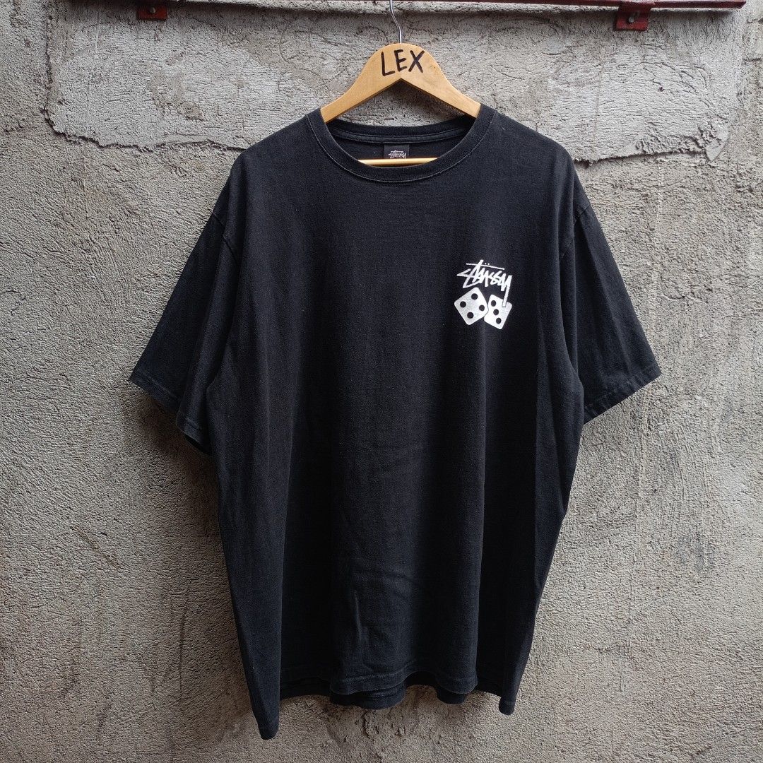 STUSSY DICE PIGMENT (Category: Tshirts & Polo Shirts ) located in Koronadal. Submitted by thriflex.29 (Listing ID 1467475624, Image 1). Description: ST*SSY DICE PIGMENT Size: Large To XL Measurements: Width 24 Length 29 Condition: 9/10 - Excellent Colorate: 9/10 Issue: Hairlines Or Crack Print Mine: 599.