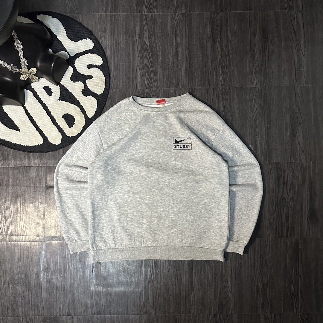 STUSSY x NIKE (Category: Formal Shirts) located in San Jose del Monte. Submitted by xanthrift2.0 (Listing ID 1467445814, Image 1). Description: STUSSY x NIKE SWEATER color rate: 9.8/10 dimes: 23 x 27 (medium boxy type) ₱1,499.