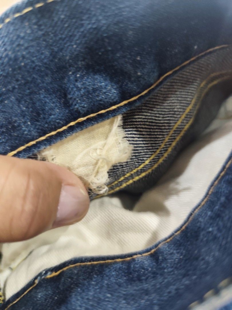 SUGARCANE 101B JEANS (Category: Jeans) located in Cagayan de Oro. Submitted by rhenegadgude (Listing ID 1467478589, Image 3). Description: GOOD CONDITION SIZE 30 ACTUAL DIMENSIONS PROBABLY MADE IN JAPAN WAIST TAG IS NON READABLE ALREADY WITH SOME PATINA ON PREVIOUS OWNER A REPRODUCTION OF LEE 101 IN THE LATE 1940'S PLEASE CHECK PHOTOS CAREFULLY ADD SHIPPING .