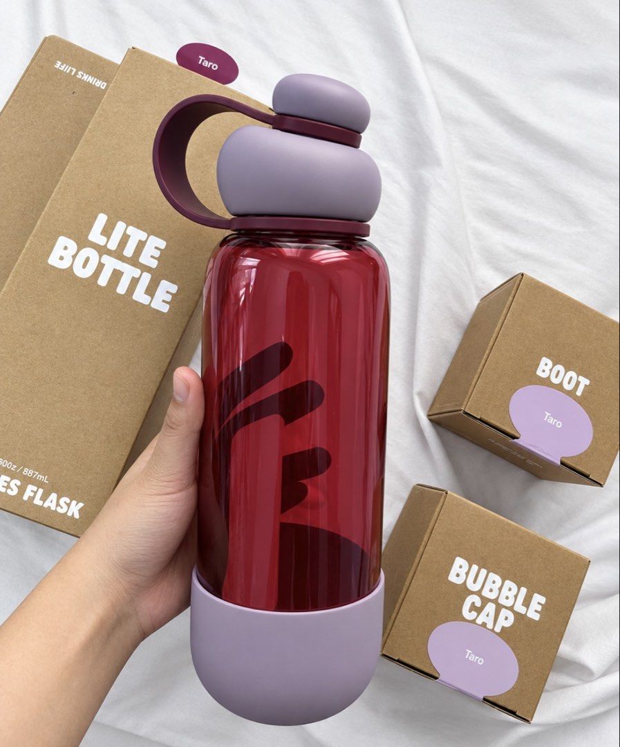 Sunnies Flask Lite Bottle 30oz Complete Set (Category: Water Bottles & Tumblers) located in Subic. Submitted by cyrelll (Listing ID 1466208306, Image 1). Description: INCLUSIONS: 🌼 Sunnies Lite 30oz Bottle - Hibiscus 🌼 Sunnies Flask Bubble Cup - Taro 🌼 Sunnies Flask Band 🌼Sunnies Boot - Taro - BRAND NEW w/ box - never been used - w/ FREE ENGRAVING with any sunnies branch store RFS: I have my own sunnies tumbler na.