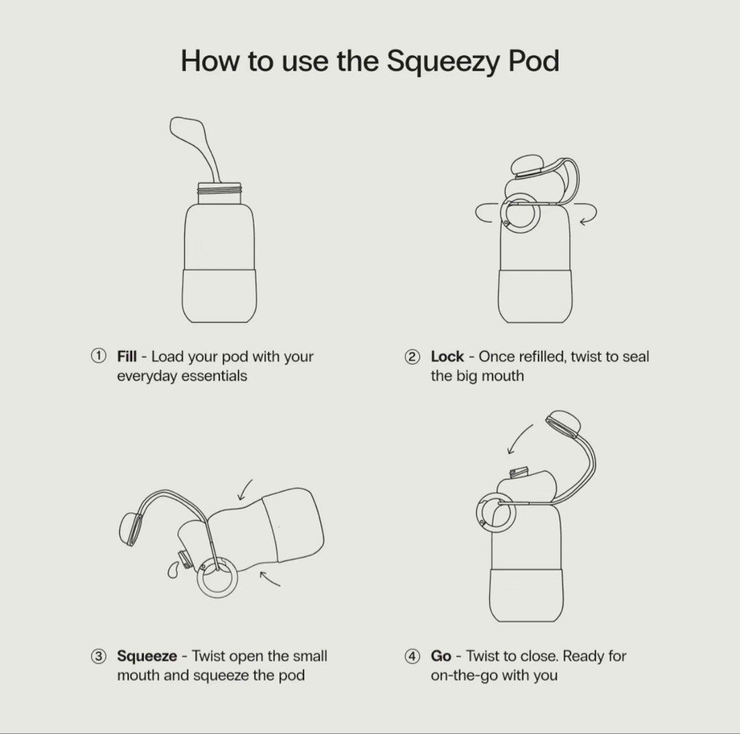 Sunnies Flask Squeezy Pod Pink Bottle (Category: Water Bottles & Tumblers) located in Makati City. Submitted by bellabianca.769 (Listing ID 1467385000, Image 2). Description: .