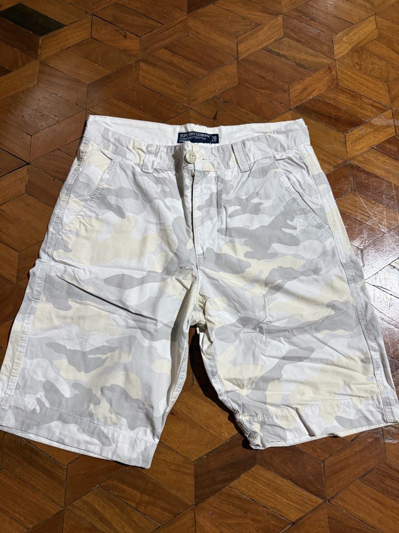 Superdry camouflage shorts (Category: Shorts) located in Quezon City. Submitted by vinceco8 (Listing ID 1467547837, Image 1). Description: Size 28 Location: qc.