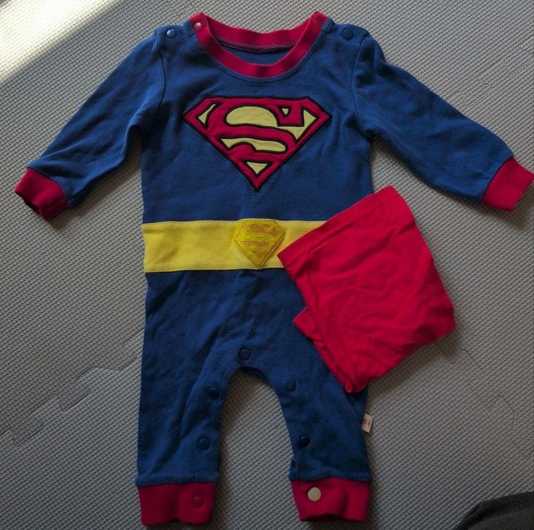 Superman Baby Romper Costume with Cape (Category: Babies & Kids Fashion) located in Bangued. Submitted by lenc79928 (Listing ID 1467501824, Image 1). Description: - Adorable Superman baby romper set including Cape - Classic blue jumpsuit with 'S' shield logo and yellow utility belt - Made from soft, comfortable cotton material - Convenient shoulder button closure for easy dressing - Quick bottom snap buttons for hassle-free diaper changes -Size 9
