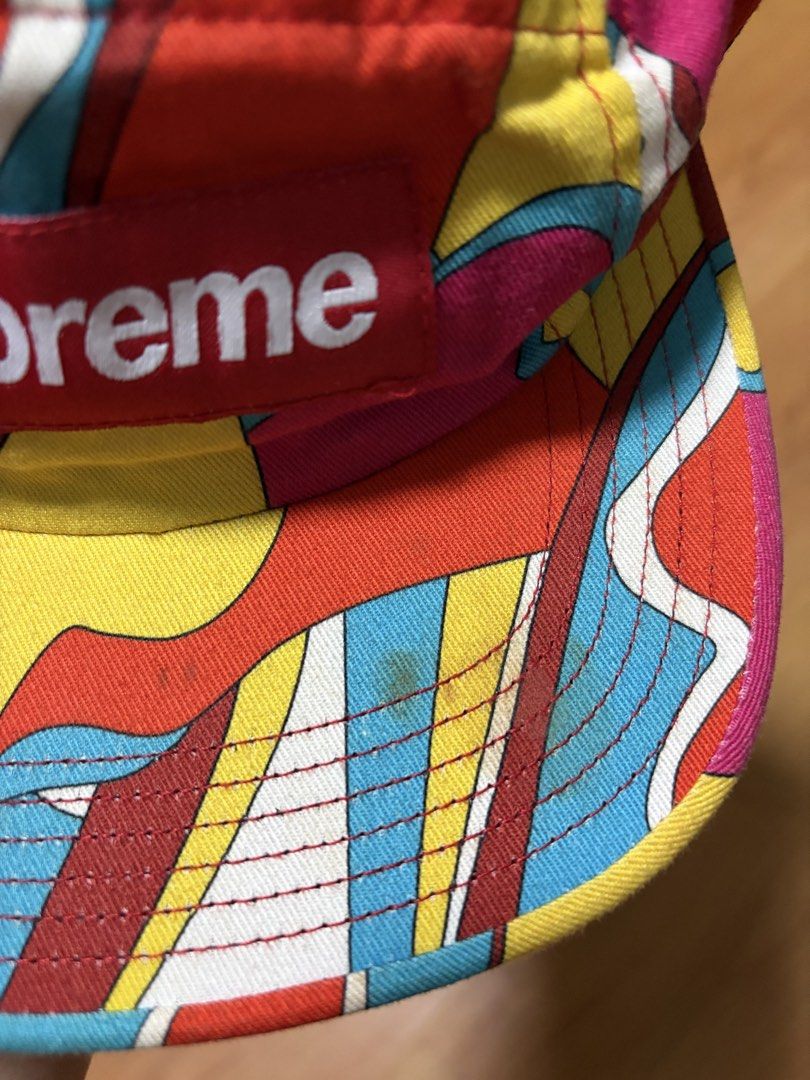 Supreme Abstract Camp Cap Red (Category: Caps & Hats) located in Koronadal. Submitted by archivesdept (Listing ID 1467402609, Image 3). Description: Supreme Abstract Camp 5 panel cap SS16 PHP 3,499 Has stain issue lang Taft ave. loc.