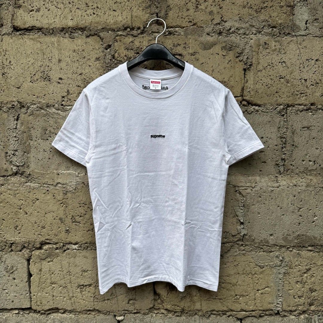 Supreme FTW White Tee (Category: Tshirts & Polo Shirts ) located in Lucena. Submitted by thrft-nd-sll (Listing ID 1467423784, Image 1). Description: Supreme FTW White Tee Size Small Width -19 Length -26 Excellent Condition Need Wash.