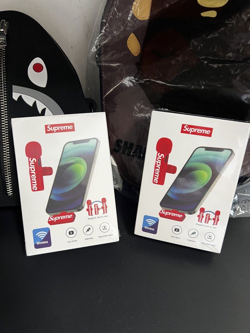 Supreme mini microphone (Category: Microphones) located in Cavite. Submitted by ziicollections (Listing ID 1467486929, Image 1). Description: Supreme mini microphone This is a rare item Supreme japan released Onhand available Got 2 stocks .
