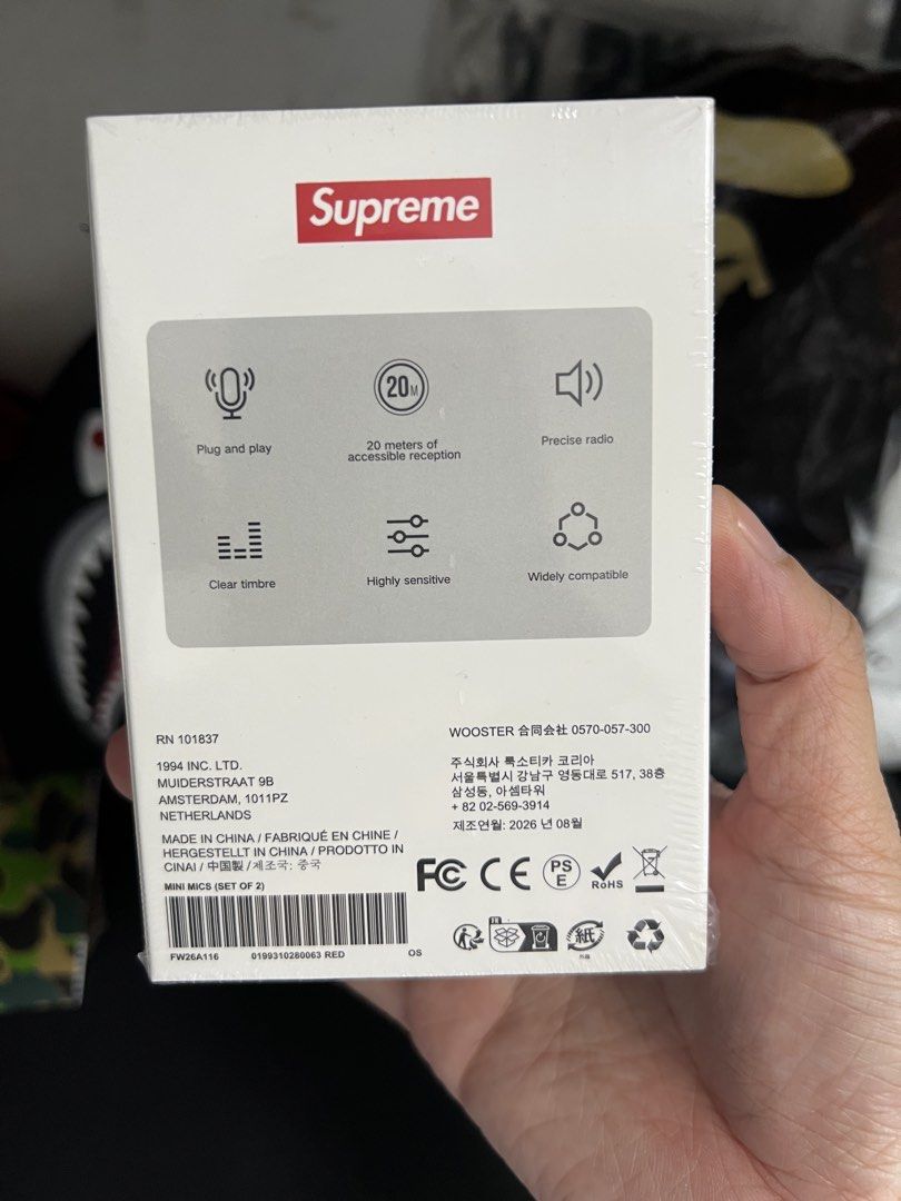 Supreme mini microphone (Category: Microphones) located in Cavite. Submitted by ziicollections (Listing ID 1467486929, Image 3). Description: Supreme mini microphone This is a rare item Supreme japan released Onhand available Got 2 stocks .